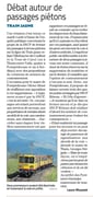 Article l'indépendant août 2026 débat suppressions passages à niveau ligne de Cerdagne