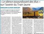 Article l independant les elus locaux silencieux pour l avenir du train jaune 29 janvier 2023
