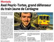 Midi Libre Interview Train Jaune Axel Peyric-Tortes 20 février 2020