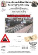 Affiche exposition modelisme ferroviaire creney 23 24 25 mai 2025