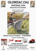 Affiche festirail olonzac dimanche 22 novembre 2026