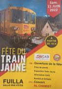 Affiche fete du train jaune 2022