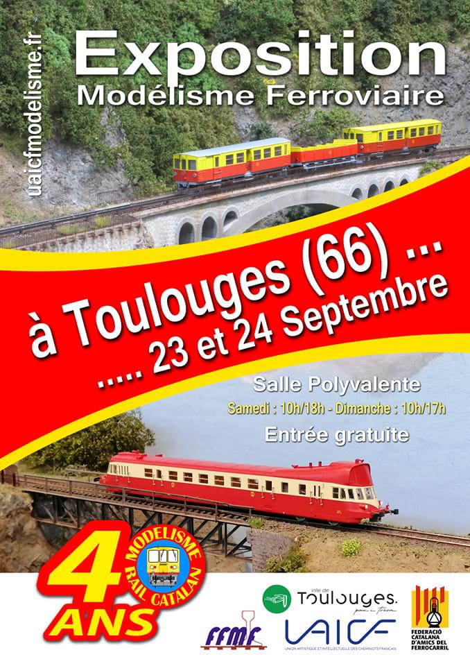 Exposition modelisme rail catalan train jaune toulouges 23 24 septembre 2023