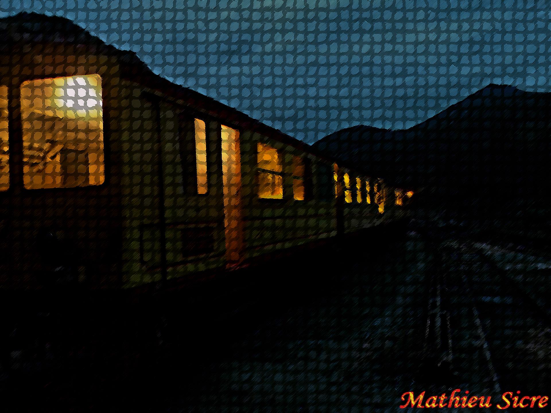 Mosaique zr midi 004 et z 108 eclairees au depot le soir