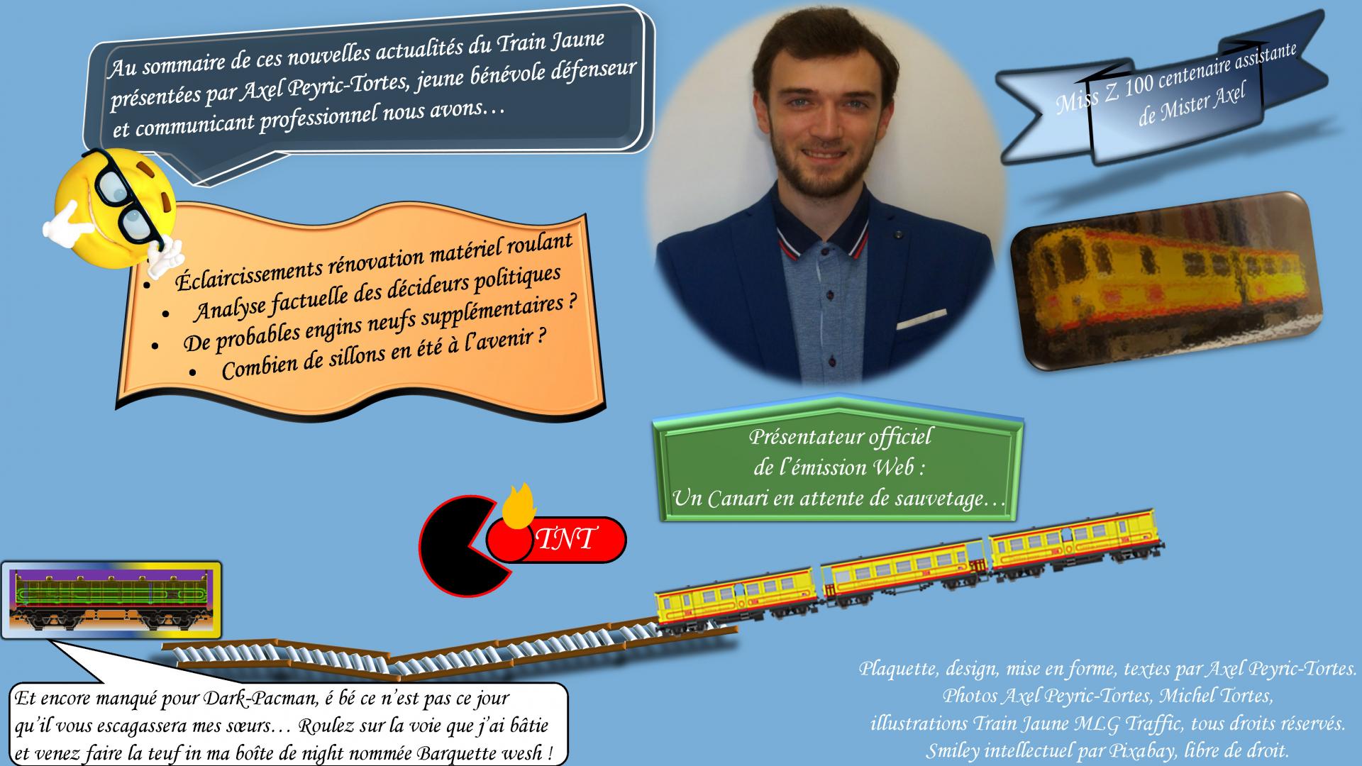 Plaquette axel presentateur actualites site train jaune 2021