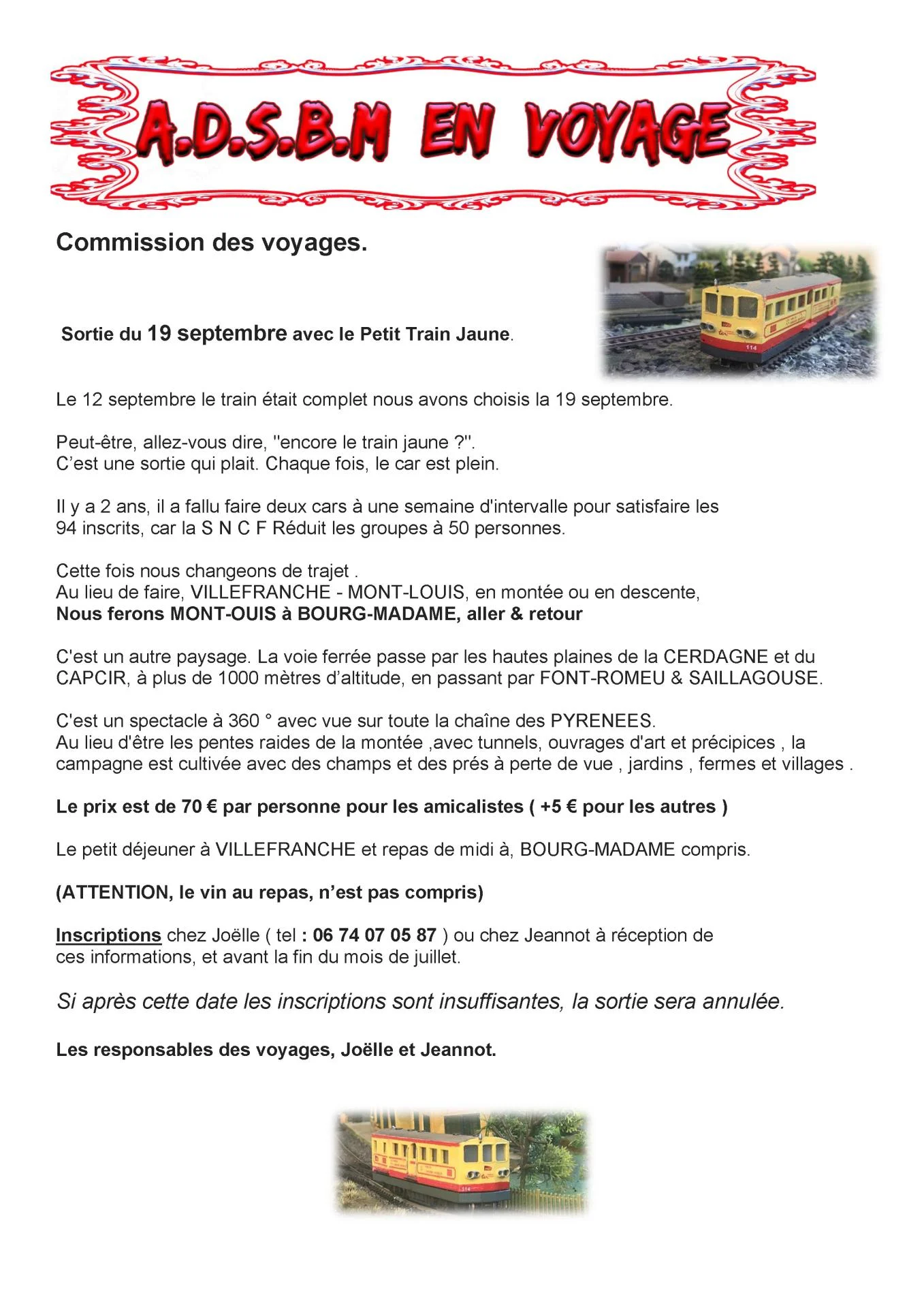 Programme voyage train jaune adsbm 19 09 2026